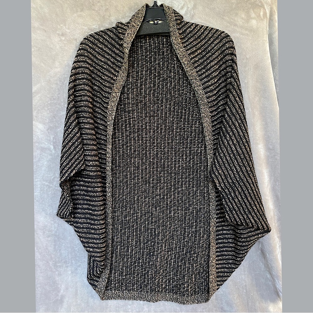 🎉M. Rena Cocoon Sweater, OS, Black/Brown
